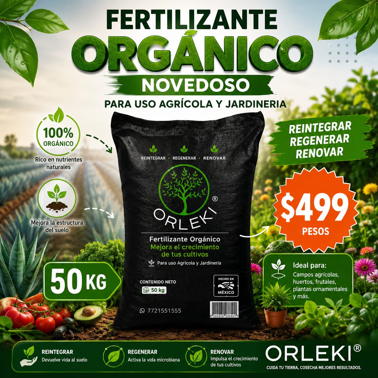 BOCASHI ORLEKI 50 KG